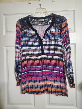 Avenue Lace Insert Blouse